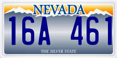 NV license plate 16A461