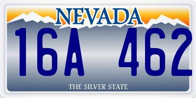 NV license plate 16A462