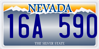NV license plate 16A590