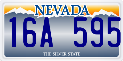 NV license plate 16A595