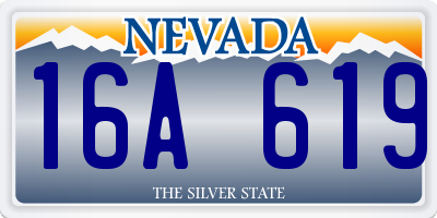 NV license plate 16A619