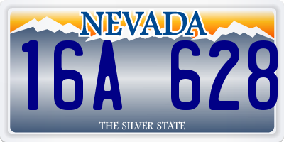 NV license plate 16A628