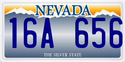 NV license plate 16A656