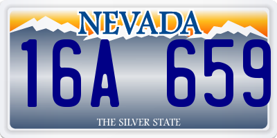 NV license plate 16A659