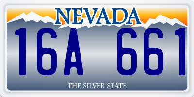 NV license plate 16A661