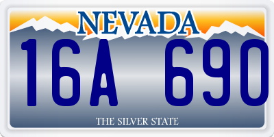 NV license plate 16A690