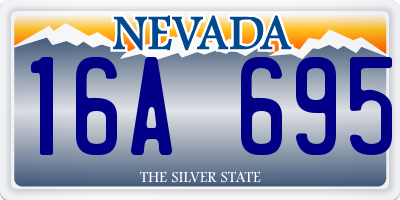 NV license plate 16A695