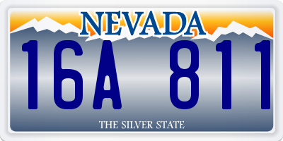 NV license plate 16A811