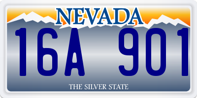 NV license plate 16A901