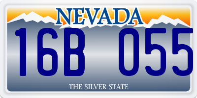 NV license plate 16B055