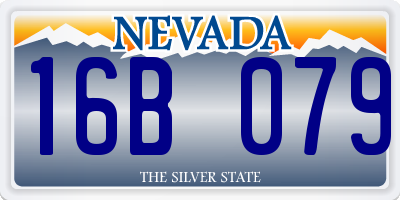 NV license plate 16B079