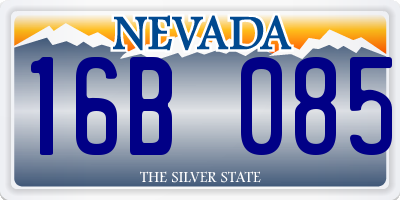 NV license plate 16B085