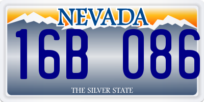 NV license plate 16B086