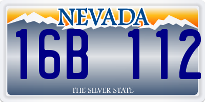 NV license plate 16B112