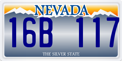 NV license plate 16B117