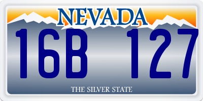 NV license plate 16B127