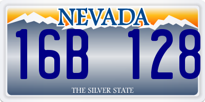 NV license plate 16B128