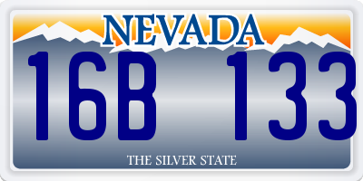 NV license plate 16B133