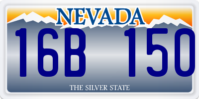 NV license plate 16B150