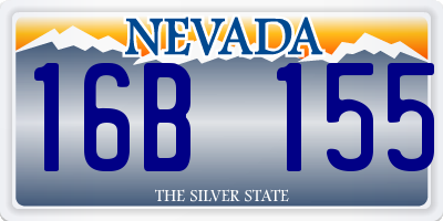 NV license plate 16B155