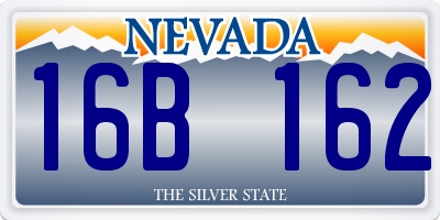 NV license plate 16B162