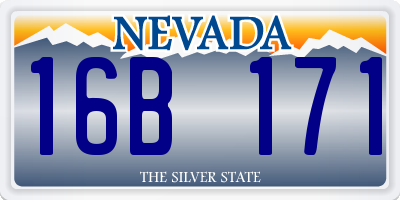 NV license plate 16B171