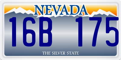 NV license plate 16B175