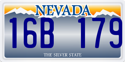 NV license plate 16B179