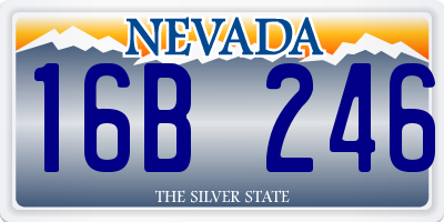 NV license plate 16B246