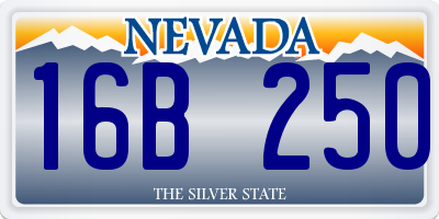 NV license plate 16B250