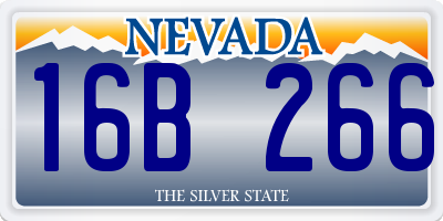 NV license plate 16B266