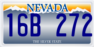 NV license plate 16B272