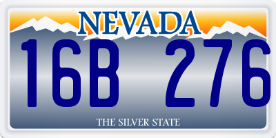 NV license plate 16B276