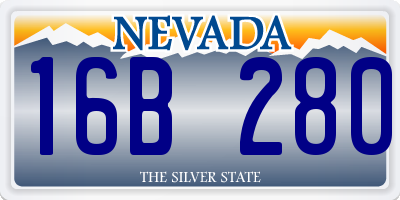 NV license plate 16B280