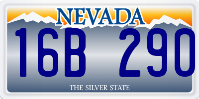 NV license plate 16B290