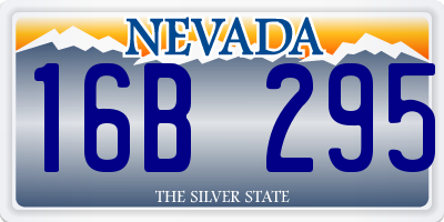 NV license plate 16B295