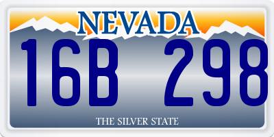 NV license plate 16B298