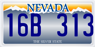 NV license plate 16B313