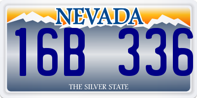 NV license plate 16B336