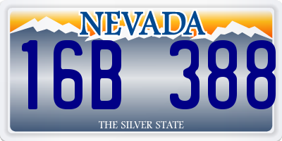 NV license plate 16B388