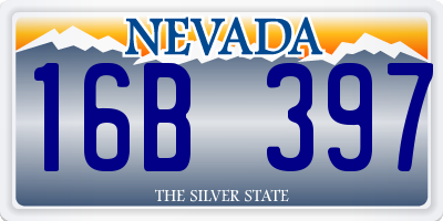 NV license plate 16B397