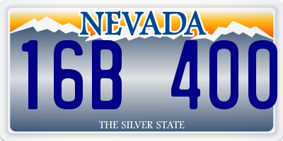 NV license plate 16B400