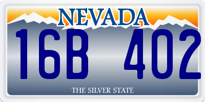 NV license plate 16B402