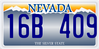 NV license plate 16B409