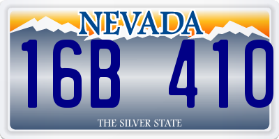 NV license plate 16B410