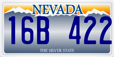 NV license plate 16B422