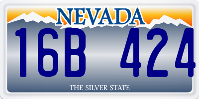 NV license plate 16B424