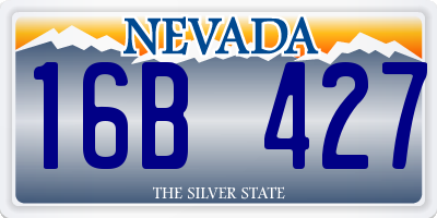 NV license plate 16B427