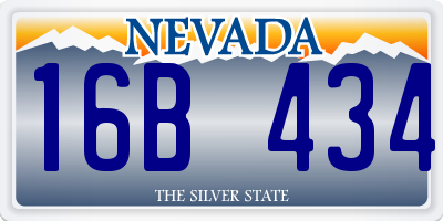 NV license plate 16B434