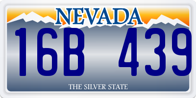 NV license plate 16B439